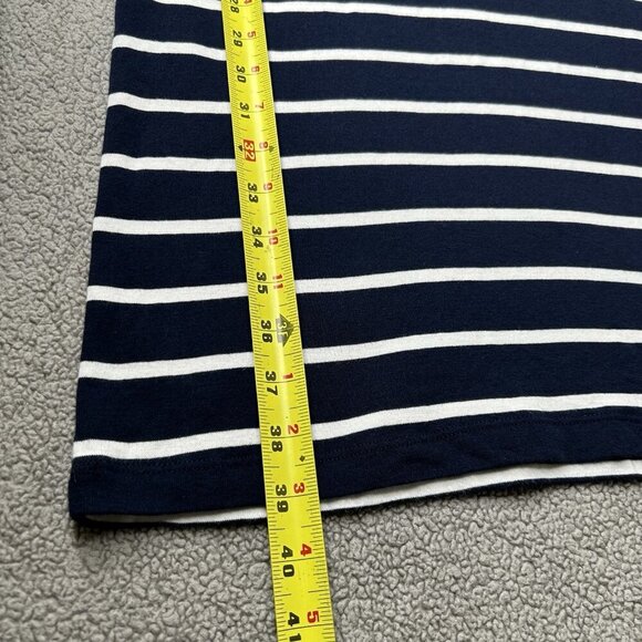 Lauren Ralph Lauren Dress Large Navy Orange Striped Nautical Preppy Capsule L - Picture 12 of 12